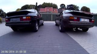 porsche oldtimer 924 vs 944 exhaust engine sound [upl. by Eiramanitsirhc254]