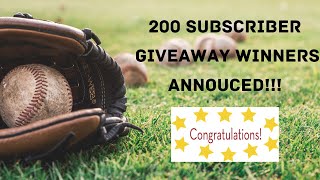 200 Subscriber Giveaway Winners Announced Congratulations [upl. by Ahcsas]