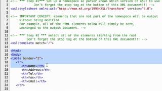 Using XSLT to Transform Your XML [upl. by Llevaj233]