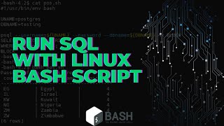 How to run SQL with bash script in linux [upl. by Akimrehs524]