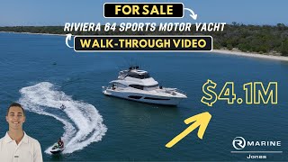 FOR SALE  Riviera 64 Sports Motor Yacht DETAILED WALKTHROUGH [upl. by Grania364]