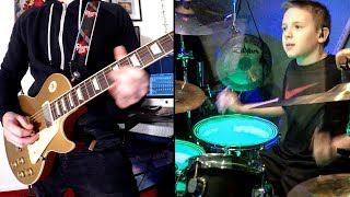 BLACK BETTY 10 year old drummer Cover by Avery Drummer amp Karl Golden [upl. by Lilac]