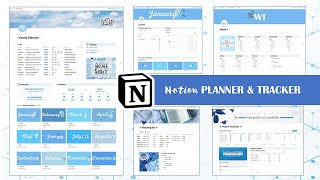 Ghi chép amp quản lý với Notion  Hướng dẫn đầy đủ  Free Aesthetic Planner amp Tracker Notion Template [upl. by Gilford]