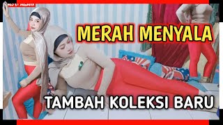 LEGGING LYCRA MERAH NI BOS [upl. by Alarise811]