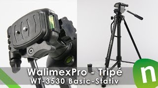 UNBOXING  Walimex Pro Tripé básico completo WT3530  Preto [upl. by Ainivad]