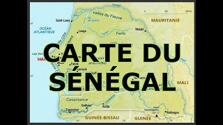 CARTE DU SÉNÉGAL [upl. by Sirenay]