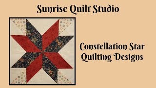 Constellation Star Block Quilting Designs [upl. by Edi]