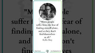 3 Quotes of Rollo May  Rollo May  Dinginyasamcom psychology quotes [upl. by Alrad]