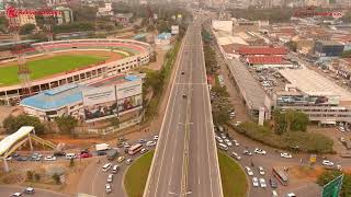 Nairobi Expressway Day and Night Shots Courtesy of Fahari Aviation [upl. by Albert]