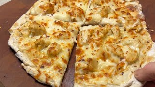 Chicken Alfredo PROTEIN PIZZA [upl. by Aerdnod]