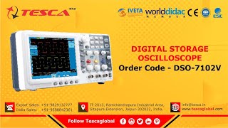 Digital Storage Oscilloscope l TMI Range ll Tesca DSO7102V [upl. by Mylor]