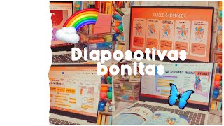 CÓMO HAGO MIS DIAPOSITIVAS BONITAS🌈🦋✨ ANECNOTESMEDIC [upl. by Winn392]