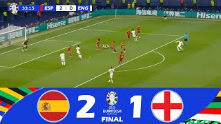 SpagnaInghilterra 21  FINALE  UEFAEuro 2024  Highlights della partita [upl. by Wiltshire]