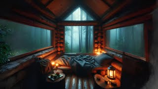 Rain Sounds For Sleeping  99 Instantly Fall Asleep With Rain And Thunder Sound At Night [upl. by Aleahs]