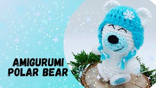 🇺🇸How To Crochet Polar Teddy BearCrochet Christmas Teddy BearAmigurumi White Bear [upl. by Sabine]