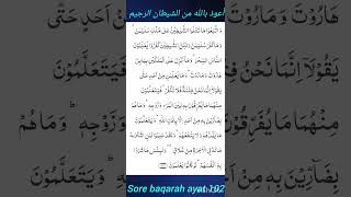 sore baqarah ayat102 urduhindi translationIslamic studyIslamic short clipIslamic videotarjumah [upl. by Halet171]