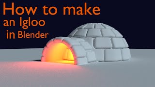 How to model an igloo in Blender [upl. by Aisauqal96]