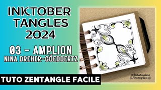 INKTOBER TANGLES 2024  03  AMPLION [upl. by Neumann]