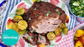 Nisha Katona’s Amaretto Spiced Lamb Shoulder Perfect For Easter Lunch  This Morning [upl. by Ihp890]