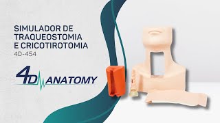 4DANATOMY  4D454  Simulador de Traqueostomia e Cricotirotomia [upl. by Schifra]