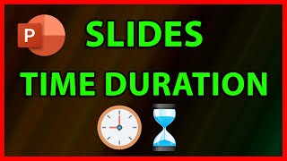 How to set the time  duration between slides on Powerpoint 2019 [upl. by Neveda]