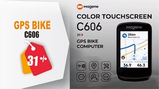 Magene C606 GPS Bike Stopwatch Touchscreen Ant Cycle Speedometer Digital Navigation Odometer [upl. by Colby]