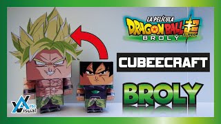 TUTORIAL 🦾💪 COMO HACER a BROLY SSJ Cubeecraft [upl. by Airlia]