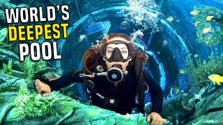 DIVING IN THE WORLDS DEEPEST POOL [upl. by Ramsey]