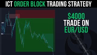 EASY ICT Order Block Trading Strategy  4000 Trade On EURUSD  High Win Rate [upl. by Schoenburg]