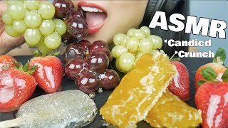 ASMR CANDIED FRUITS Tanghulu HONEYCOMB  ALOE VERA CRACKLING EATING SOUNDS No Talking  SASASMR [upl. by Chaffinch]