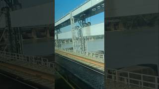 Kanchanjungha Express Farakka Dam Crossing shorts [upl. by Atiroc362]