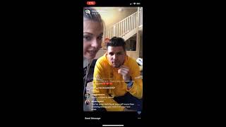 BB20 Fessy and Haleigh Instagram Live 101618 [upl. by Warfold]