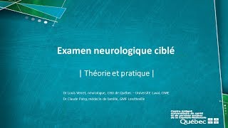 Examen neurologique ciblé [upl. by Ateloj]