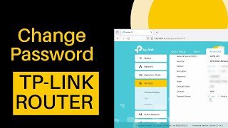 How to change wifi password tp link router on pc [upl. by Ariom]