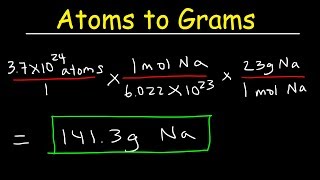 How To Convert Between Moles Atoms and Grams In Chemistry  QUICK amp SIMPLE [upl. by Arst]