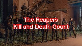 The Reapers Kill and Death Count The Walking Dead [upl. by Dnumde]