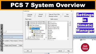 PCS 7 System Overview  Settings in Simatic Manager [upl. by Heddy]