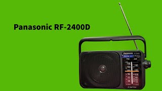 Radio Panasonic RF2400D  Unboxing Quick TEST [upl. by Lek177]