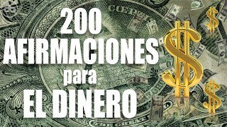 200 DECRETOS PODEROSOS para el DINERO dirigidos al subconsciente Meditación  Afirmaciones [upl. by Pilihp278]