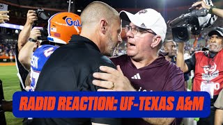 Rapid Reaction to Florida loss to Texas AampM [upl. by Nnyllaf919]