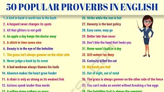 50 of the Most Common Proverbs in the English Language [upl. by Joao]