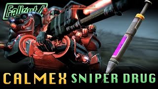 Fallout 4  quotCalmexquot The Sniper Drug 2x Sneak Attack Multiplier Drug 83x Possible Multiplier [upl. by Yerbua]