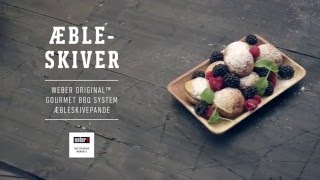 Æbleskiver på Webers GBS® æbleskivepande Webers grillopskrifter [upl. by Nikolia]