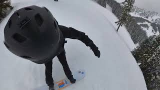 20240309Stevens PassSnowboarding I5  Warmup 1 [upl. by Coffin707]