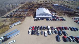 Napoleon ND Livestock Auction Aerial Tour [upl. by Routh]