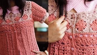 16 Peasant Cardi Vogue Knitting Crochet 2013 Special Collectors Issue [upl. by Holmun180]