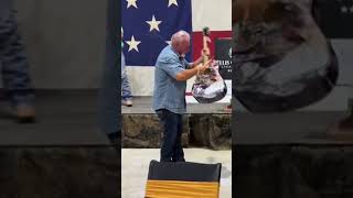 Taylor Swift guitar smashed by Texas man after paying 4000 for it [upl. by Tik]