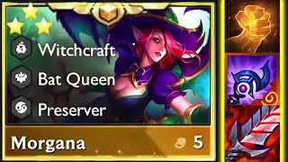 3 Star Morgana 8 Witchcraft⭐⭐⭐  TFT SET 12 [upl. by Aihsei634]