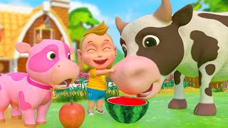 Farmer In The Dell  Animal Song and for Kids  Dairy Cow Cartoon  Nursery Rhymes amp Kids Songs [upl. by Gene]