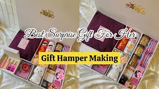 Handmade Gift box  Birthday Gift Hamper Making  with all details  gift ideas  mubi irshu art [upl. by Aryn]